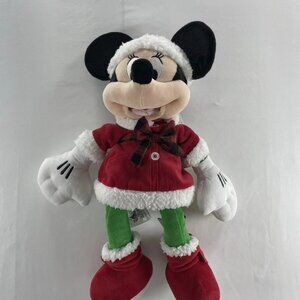 NWT Disney Store Exclusive 2017 Holiday Christmas Minnie Mouse Plush